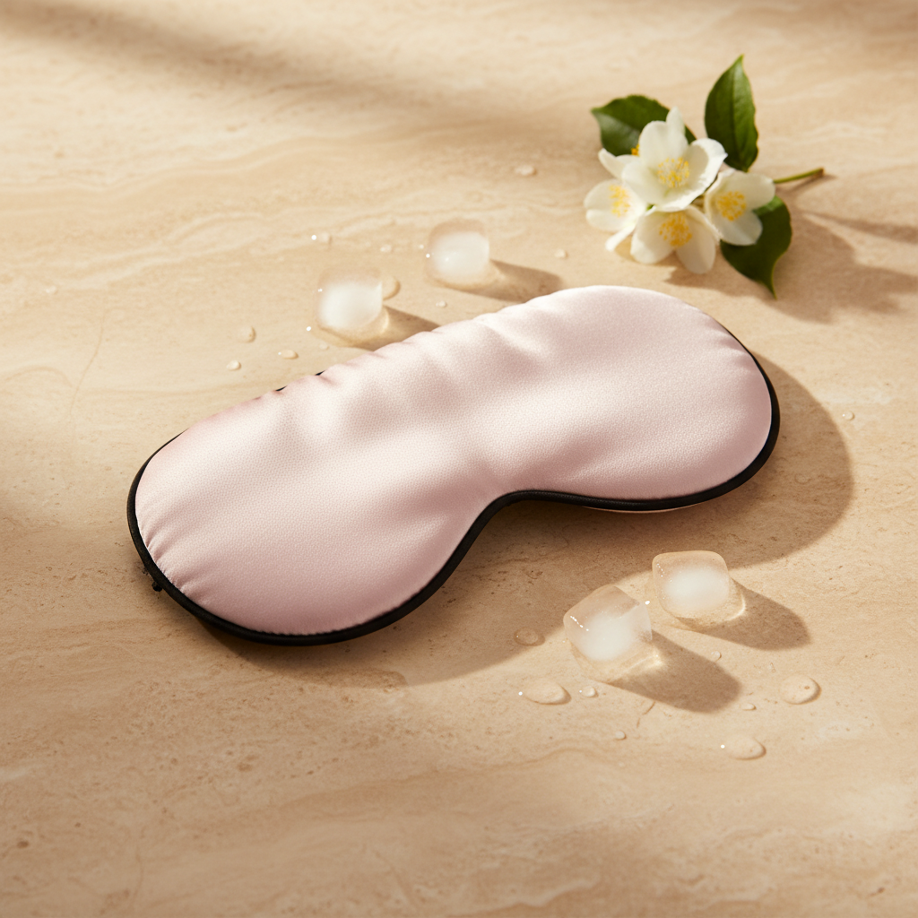 Pink Silk Eye Mask