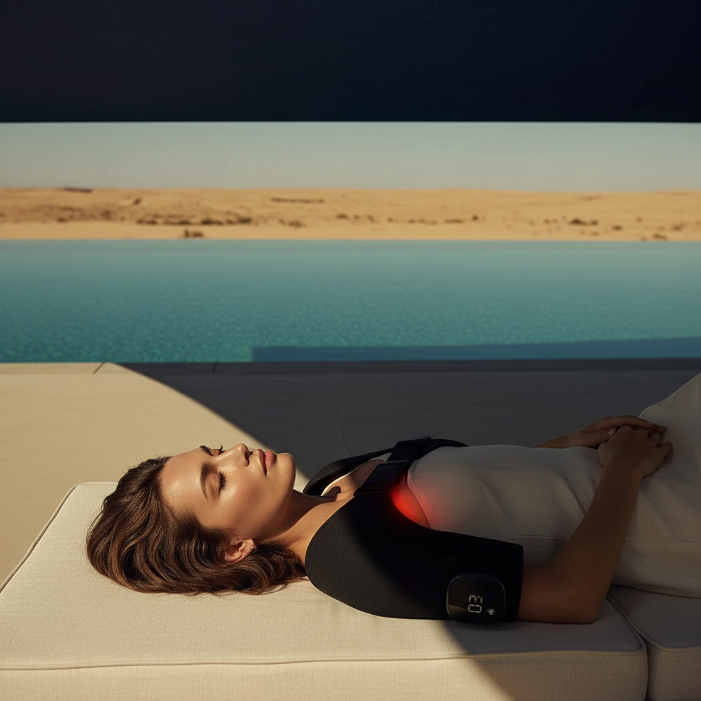 Shoulder Wrap — Woman Pool Lounger